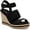 Black Canvas, variant on Toms Womens Madelyn Strappy Buckle Wedge Sandals