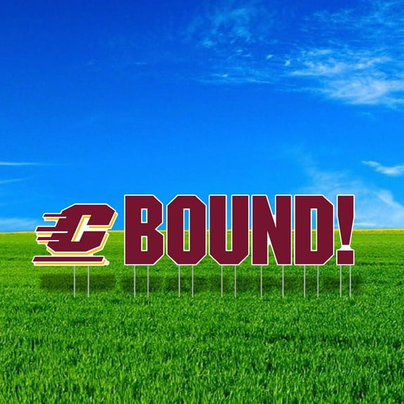 Central Michigan University BOUND Mascot Yard Sign Set