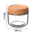 thumbnail image 4 of 6pcs Glass Mason Jars For Overnight Oats With Lids In Vibrant Colors Storage Stackable Yogurt Containers, 4 of 5