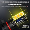 thumbnail image 6 of Yellow 2504 H16 5202 LED Fog Light Bulbs For Jeep Wrangler JL 2017 2018 2019, 6 of 9