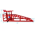 thumbnail image 3 of 2 Pack 6 Tons Heavy Duty Auto Car Truck Service Hydraulic Lift Vehicle Ramps, 3 of 10