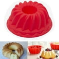 thumbnail image 3 of Ludlz 10Pcs Spiral Ring Silicone Molds, Nonstick Silicone Donut Mold, Silicone CEANake Baking Cups, Silicone Donut Pan, Muffin, Jello, Bagel Pan, Oven- Microwave- Dishwasher Safe, 3 of 8