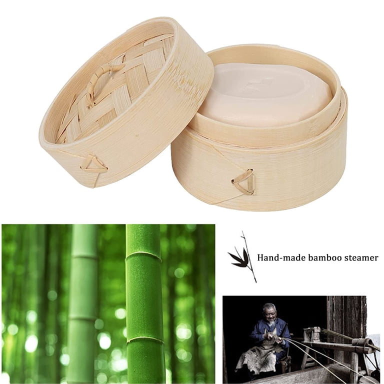 Bamboo Basket Thai Bamboo Rice Steamer Basket With Lid & Paddle ...