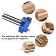 thumbnail image 5 of Uxcell T Slot Cutter Rabbet Router Bit 15/32" Shank 1-3/8" x 13/32" 4 Wing Carbide Slotting Cutter, 5 of 6