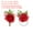 Dark Red, variant on Uxcell Rose Wrist Corsage and Boutonnieres Set, Wedding Flower Wristlet Band Bracelet White Purple 2 Pcs