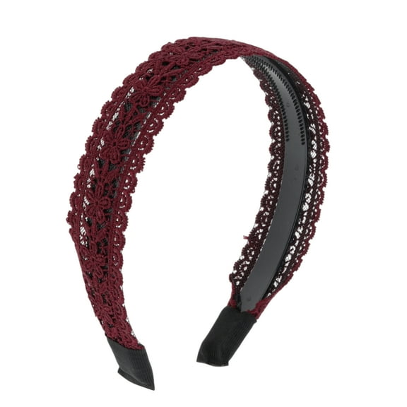 Unique Bargains 1 Pc Sweet Flower Pattern Headband 5.91"x4.53" Red