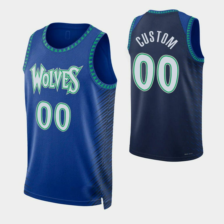NBA_ Jersey Minnesota Timberwolves''Men D'Angelo Russell Anthony Edwards  Karl-Anthony Towns McKinley Wright IV Custom 75th Anniversary Anthracite  Jersey 