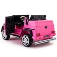 thumbnail image 4 of Moderno Kids Pink 12 V Mercedes Maybach Powered Ride-On with Parental Remote Control, 4 of 11