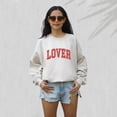 thumbnail image 4 of Retro Valentines Sweatshirt, Love Sweater, Valentines Day, Love Pullover, Womens Valentines Crewneck, Galentines Day T, Varsity Sweatshirt 1640242518 6558, 4 of 5