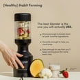 thumbnail image 3 of The Beast Blender; Personal Countertop Blending for Smoothies, Shakes, Food Prep & Frozen Fruits & Veggies; Extra Portable Vessels, Straw Cap & Straws Included; 1000W Motor (Cloud White), 3 of 10