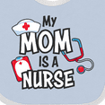 thumbnail image 4 of Inktastic My Mom is a Nurse Boys or Girls Baby Bib, 4 of 4