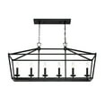 thumbnail image 6 of Industrial 6-Light Pendant Lighting for Kitchen Island Light Fixture Ceiling Mount Chandelier for Dining Room, Living Room, Bedroom 36 inch Adjustable Chain, 6 of 10