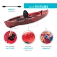 thumbnail image 4 of Lifetime 10' Red Sit-On Tamarack Angler Kayak with Rear T-handle, 4 of 23