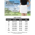thumbnail image 3 of OutPro Women's Skorts Skirts Waist Tennis Sports A-Line Dress Athletic Draw Rope Short White, 3 of 8