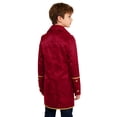thumbnail image 2 of Raenseen Garçon Renaissance Gothique Queue-de-Pie Gilet à Manches Longues Haut et Formel Médiéval Long Rouge 16, 2 of 5