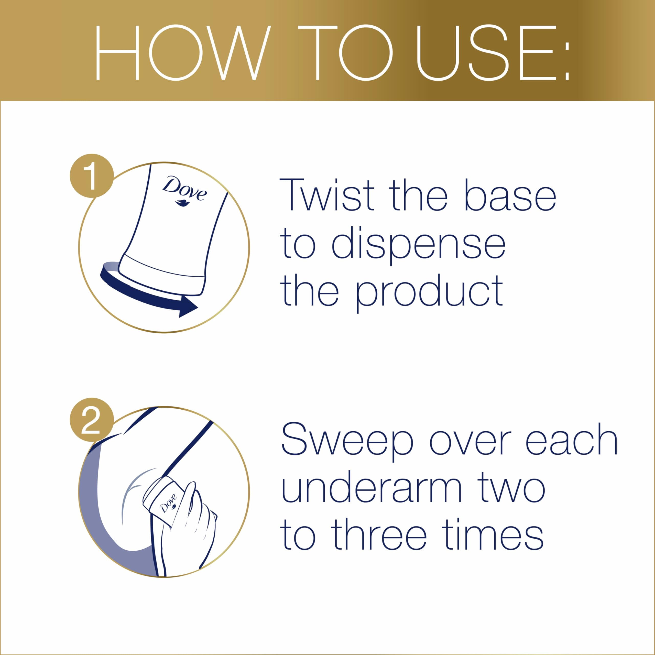 Dove Even Tone Antiperspirant Deodorant Stick Peach Blossom & Rice Milk 3 Count 2.6 oz