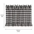 thumbnail image 4 of Oven Skirt Curtain with Tie Top, Farmhouse Decorative Stove Door Panel Curtain, Rustic Kitchen Decor for Country Home Kitchen Decoration, 4 of 6