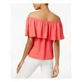 thumbnail image 2 of BAR III Womens CoralOff Shoulder Casual Top Regular Size: M, 2 of 4