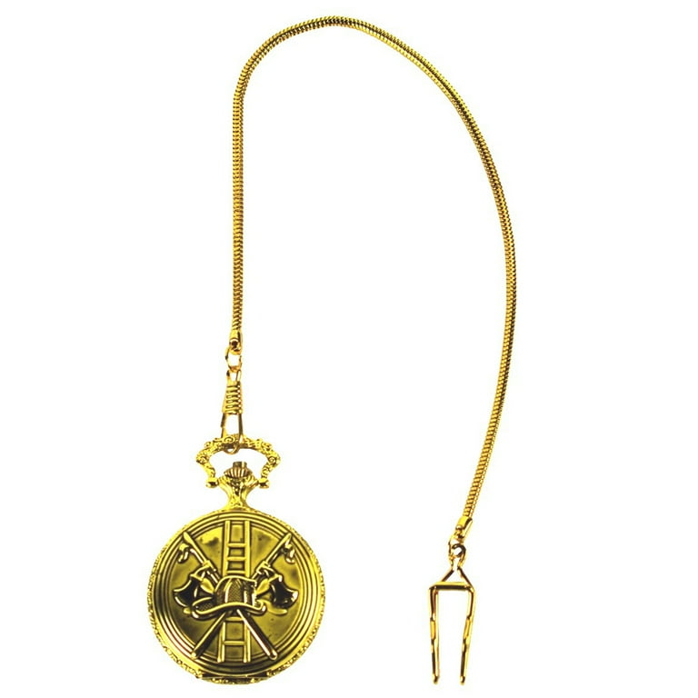 Men's Solid Brass Fire Department Pocket Watch Men's Solid Brass Fire Department Pocket Watch