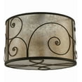 thumbnail image 6 of Meyda Tiffany 138539 Granada 5 Light 30" Wide Flush Mount Drum Ceiling Fixture - Gilded, 6 of 7