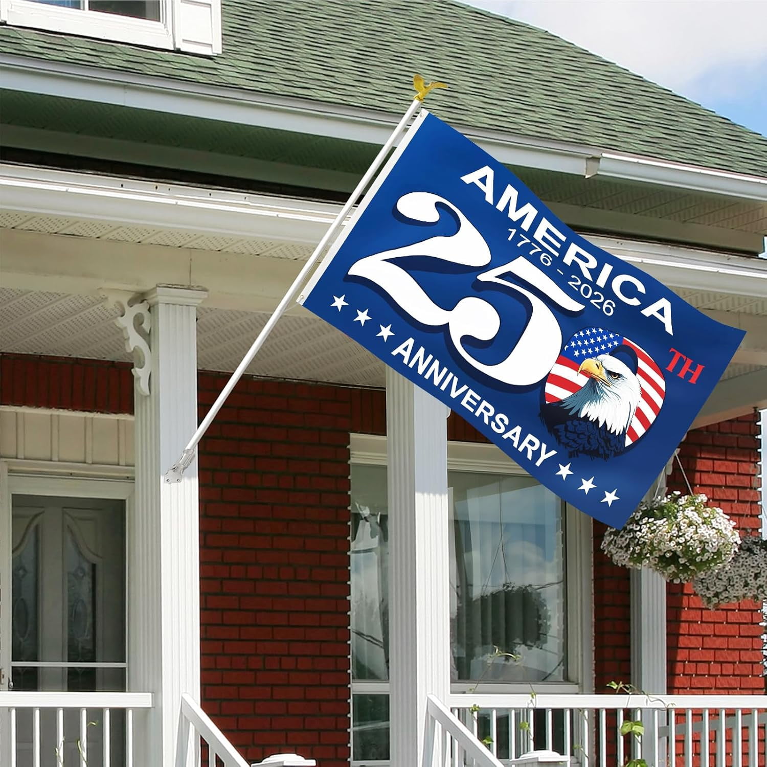 America 250 Anniversary Flag - 3x5 Ft Double Sided 3 Layers Patriotic Garden Flag, 4th of July Decorations for US 250th Celebration, America 250 Merchandise, Commemorative 1776-2026, Indoor Outdoor