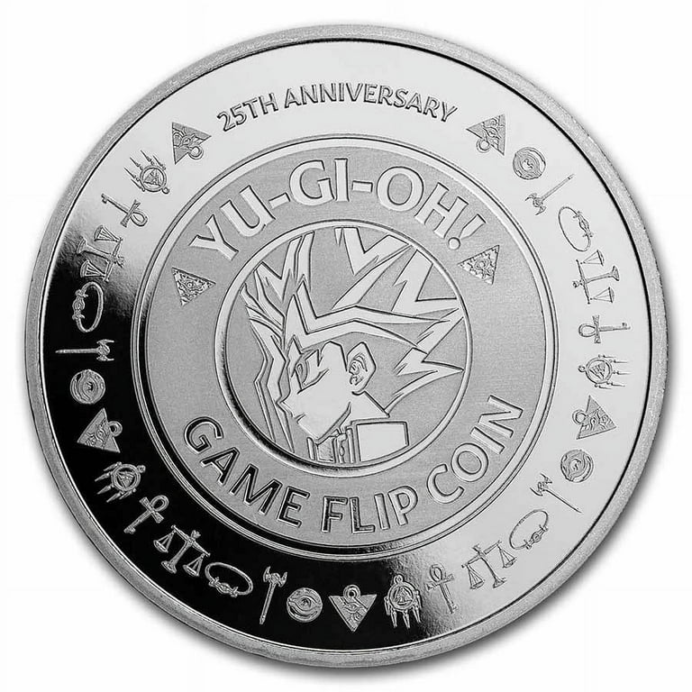 2022 Niue 1 oz Silver Yu-Gi-Oh! Game Flip Coin 25th Anniv