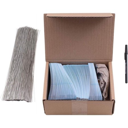 250 Pc Box Powder Blue Return Auto Parts Inventory Tags 5 3/4" x 2 7/8" Heavy Card Stock w/Reinforced Eyelet w/Wire & Pens Kit
