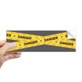 thumbnail image 1 of Logo Danger Ligne Aucune Entrée Rectangle Pare-Chocs Autocollant Carnet Fenêtre Autocollant, 1 of 1