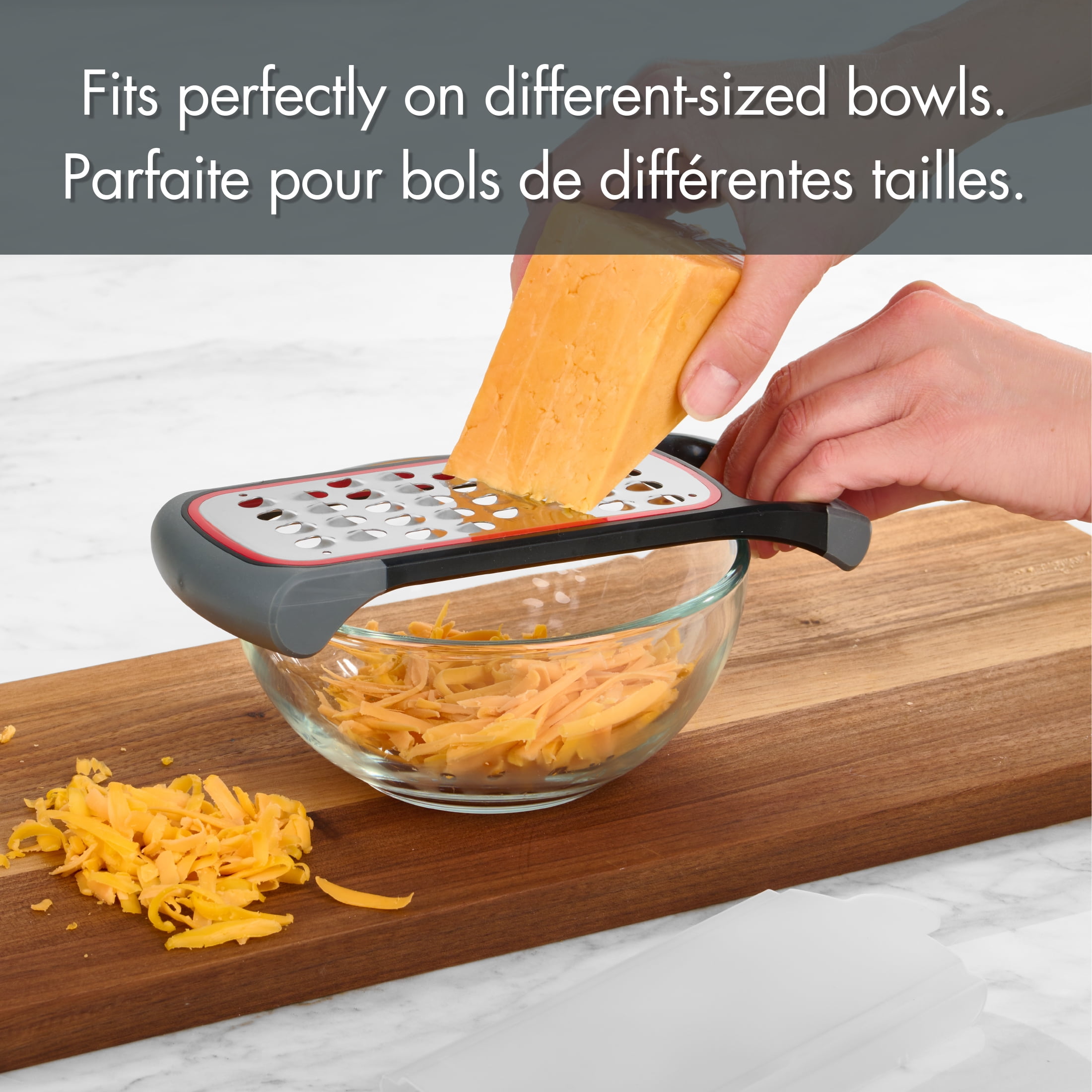 Mainstays Stainless Steel Bowl and Hand Grater, bowl grater