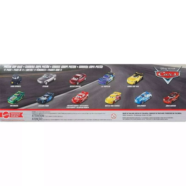 Disney/Pixar Cars 3 Piston Cup Diecast Car Set - 11 Pack - Walmart