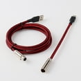thumbnail image 4 of XLR Male to Female to Usb Braided Usb c Cable Mechanical Keyboard Aviation Cable, 4 of 5