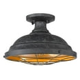 thumbnail image 1 of Golden Lighting 7312-SF BP Bartlett Semi-Flush Ceiling Light, Damp, 1 of 4