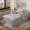Light Gray, variant on Leumius Oversized Chaise Lounge Chair Indoor,Corduroy Upholstered Sofa Bed with Deep Seat,Cozy Lounge Chair Sleeper Sofa for Living Room,Bedroom,No Assembly Required,Black