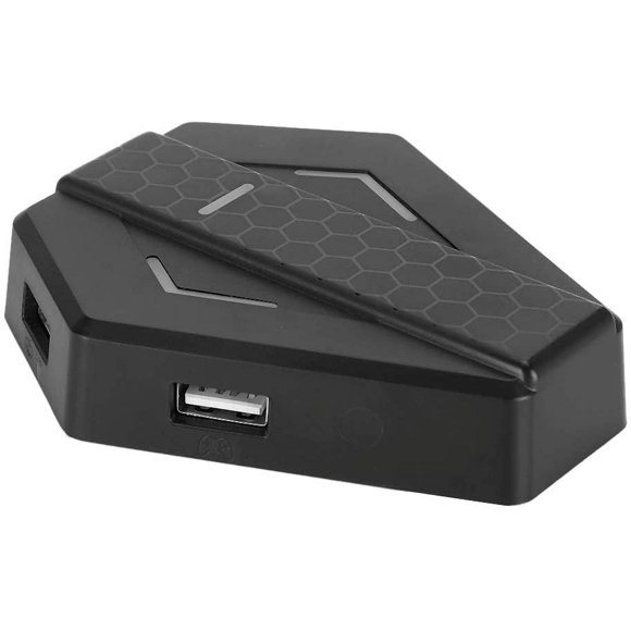 ZOUSSIQI USB Keyboard and Mouse Adapter Converter for X-360/X-1/for PS3/for/for N-Switch Game Console Gamepad(Black) CA919-19613