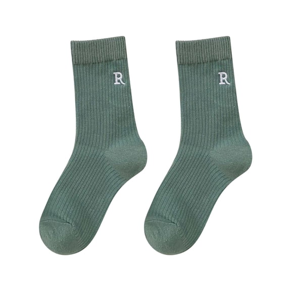 KDSJSXW Quarter Crew Socks Women Women'S Letter Embroidery Socks Cute Printing Short Socks Ankle Socks For Athletic Comfortable Gifts For Women Cotton Socks Women (H,One Size)