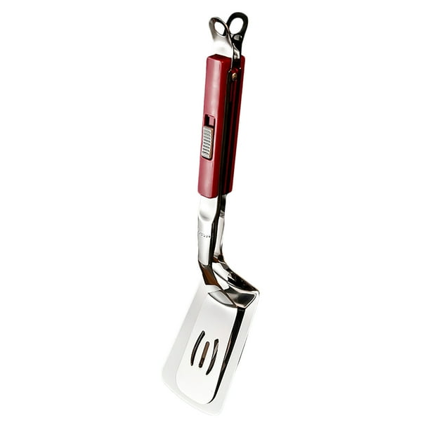 Espátula 2 en 1 304 Espátula para huevos Pinza para pan/pinza para filetes/espátula para huevos, tortitas, pescado y tortillas 1 unidad