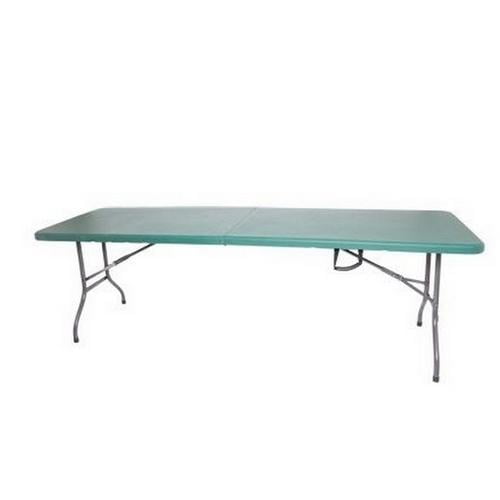Palm Springs 6 Foot Portable Plastic Banquet Table GREEN - Folds in Half