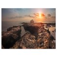 thumbnail image 2 of Rocky African Coast Panorama - Oversized Beach Canvas Artwork, 2 of 3