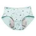 thumbnail image 3 of XBASW Kids Teen Girls Period Underwear Solid Color Panties Cotton Protective Briefs Pack of 4 for 12-14 Years, 3 of 7
