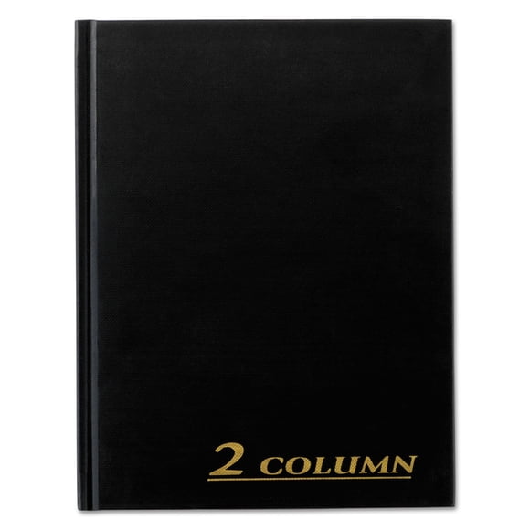 Libro de Cuentas Adams ARB8002M 2 Columnas Cubierta Negra 18x24 cm