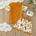 thumbnail image 7 of Otqutp Baby Fashion Clothes Set Toddler Boys Girls Short Sleeve Cartoon Baseball Prints T Shirt Tops Shorts Outfits for 0 to 3 Years, 7 of 7