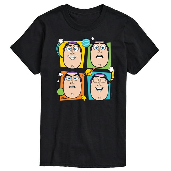 Toy Story 4 - Buzz Grid - Men's Short Sleeve Graphic T-Shirt