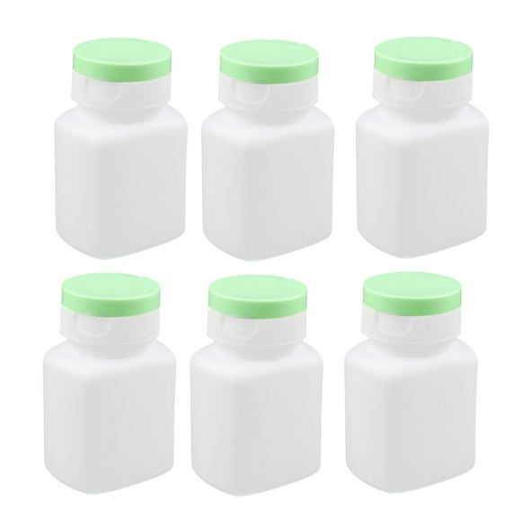 6Pcs 90ml Empty Plastic Medicine Pill Capsule Bottles Health Products Bottles
