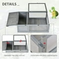 thumbnail image 4 of Resenkos Wooden Reptile Cage with 3 Windows Slide-out Tray for Turtles, Lizards, Snakes, 4 of 7