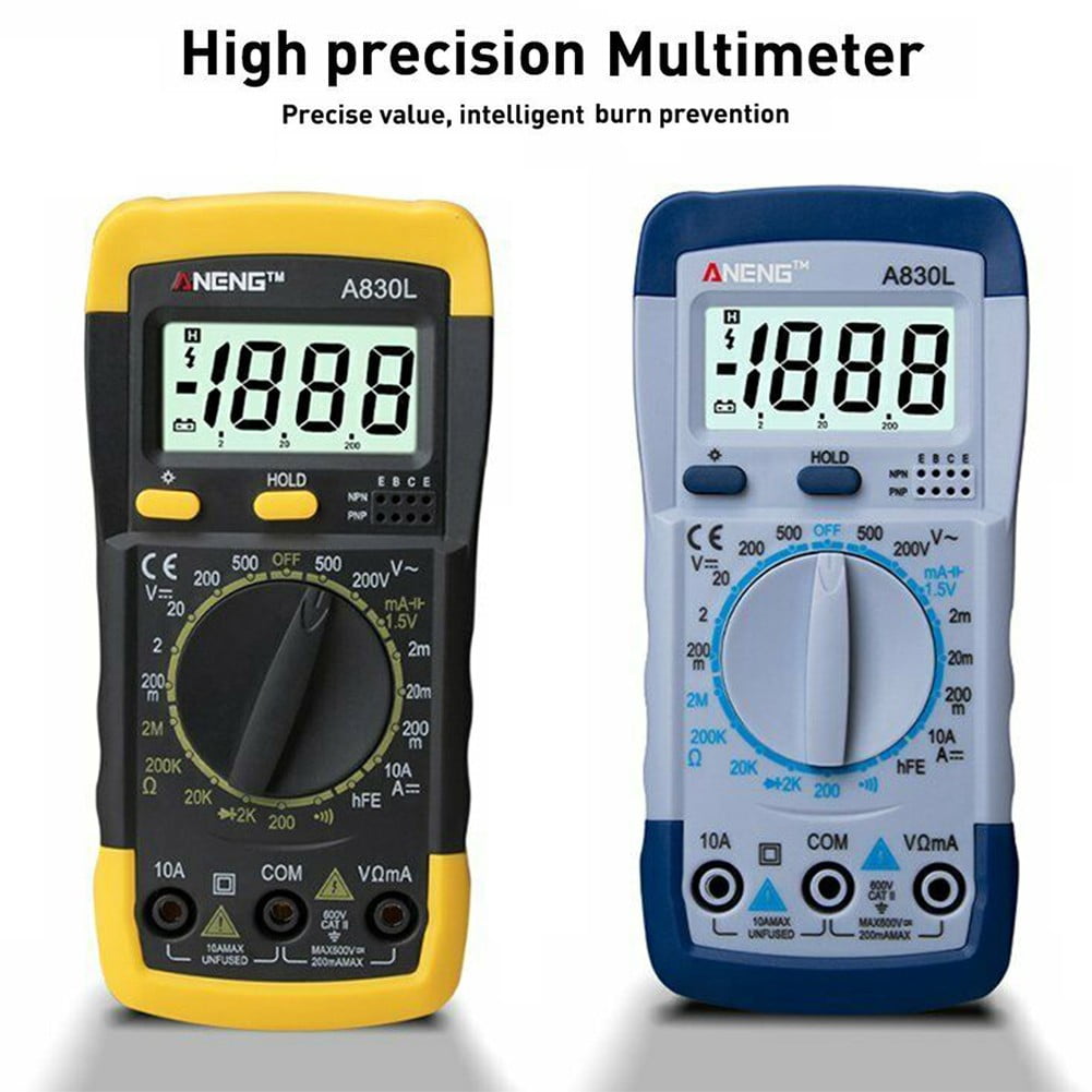 Digital Multimeter Auto Range AC DC Voltmeter Amp Ohm Volt Tester Multi Meter 