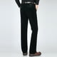 thumbnail image 5 of Pantalones largos de pana para hombre, de mediana edad, lisos, con botones, cremallera, cintura alta, bolsillos, pantalones largos de poliéster para hombre., 5 of 6