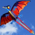 thumbnail image 6 of SPRING PARK Outdoor Colorful 3D Dragon Flying Kite with 100m Tail Line Children Kids Toys, 6 of 7