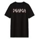 thumbnail image 3 of Camiseta de mujer de manga corta con cuello redondo y camiseta básica de gran tamaño Negro, 3 of 10