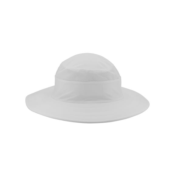 Athletic Works Adult Nylon Ripstop Boonie with Perforated Crown Ring Arctic White