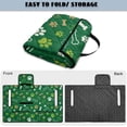 thumbnail image 5 of COEQINE Quilted Golf Cart Seat Cover, Folds Design with Handle for Easy Carry, Universal Fit 51.2x30.3 Inch for EZGO Yamaha Club Car 2-Seater, 4 Front Pockets, Green Paw Bone Print, 5 of 8